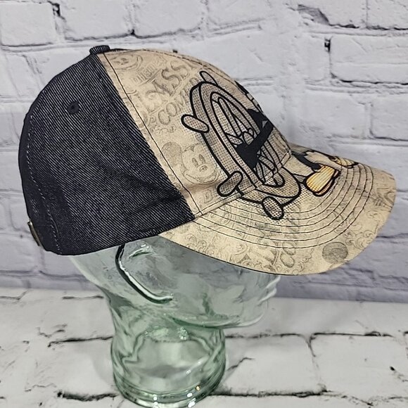 Disneyland Hat Mickey Retro Steamboat Willy Adult One Size Strapback Cap NEW - Picture 5 of 7